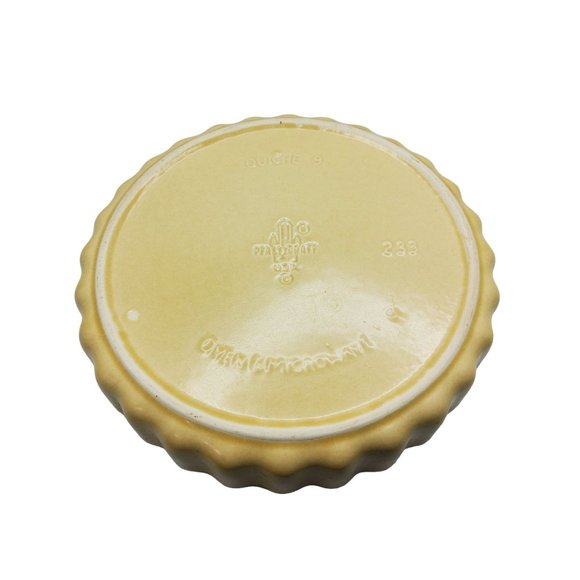 vintage platzgraff stoneware village 9" quiche/ deep pie dish. - Picture 5 of 7